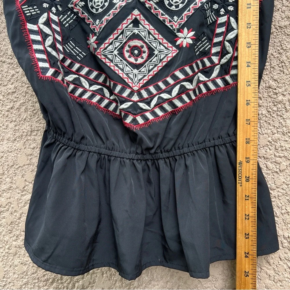 Abercrombie‎ & Fitch Embroidered Babydoll Top